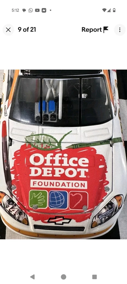 1:24 Acción Tony Stewart #14 Oficina Depósito Regreso a la Escuela 2012 Impala 1 de 672 Foto 3 de 4