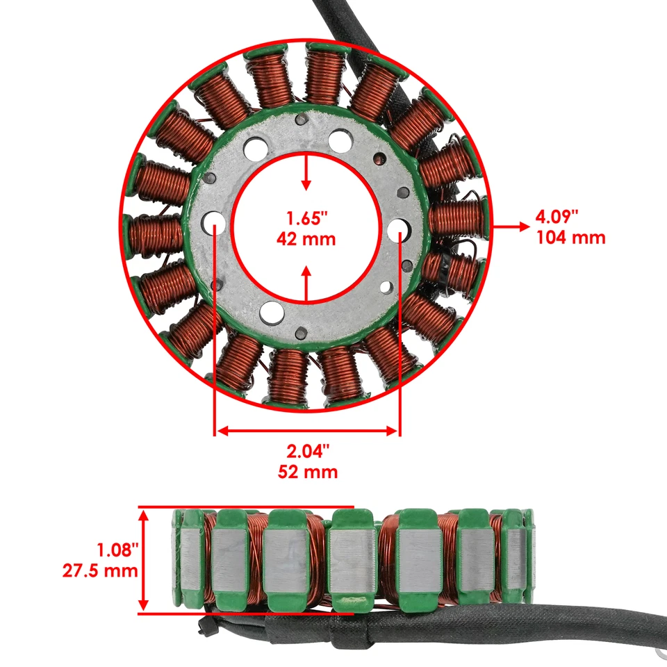 Estator para Polaris Hawkeye 300 2X4 4X4 2006 2007 2008 2009 2010 2011 Magneto Foto 2 de 4