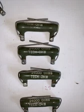 TECH OHM  WIREWOUND CERAMIC POWER RESISTOR 24,000 OHMS 10 WATT NEW LOT OF 4