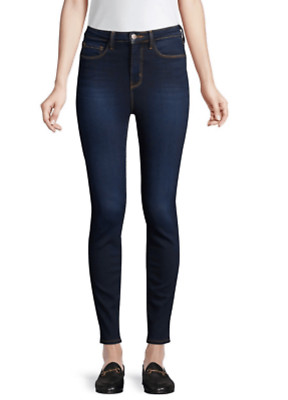 L'agence Womens High Rise Stretch Skinny Ankle Denim Jeans Dark Wash Size 26