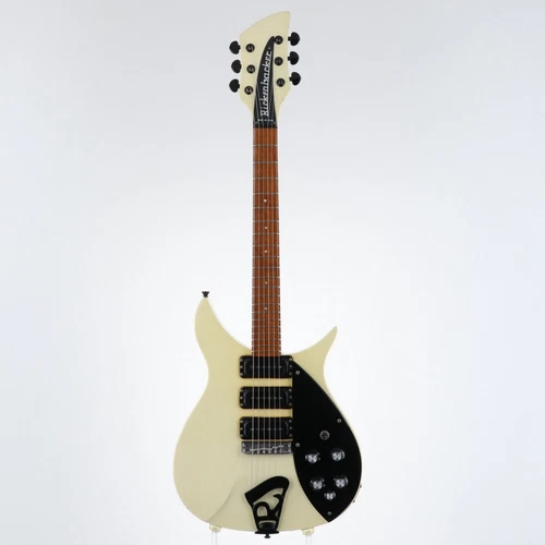 Used 1985 Rickenbacker 320 BLACK TRIM WHITE Short Scale Semi Hollow 3.04kg W/HSC