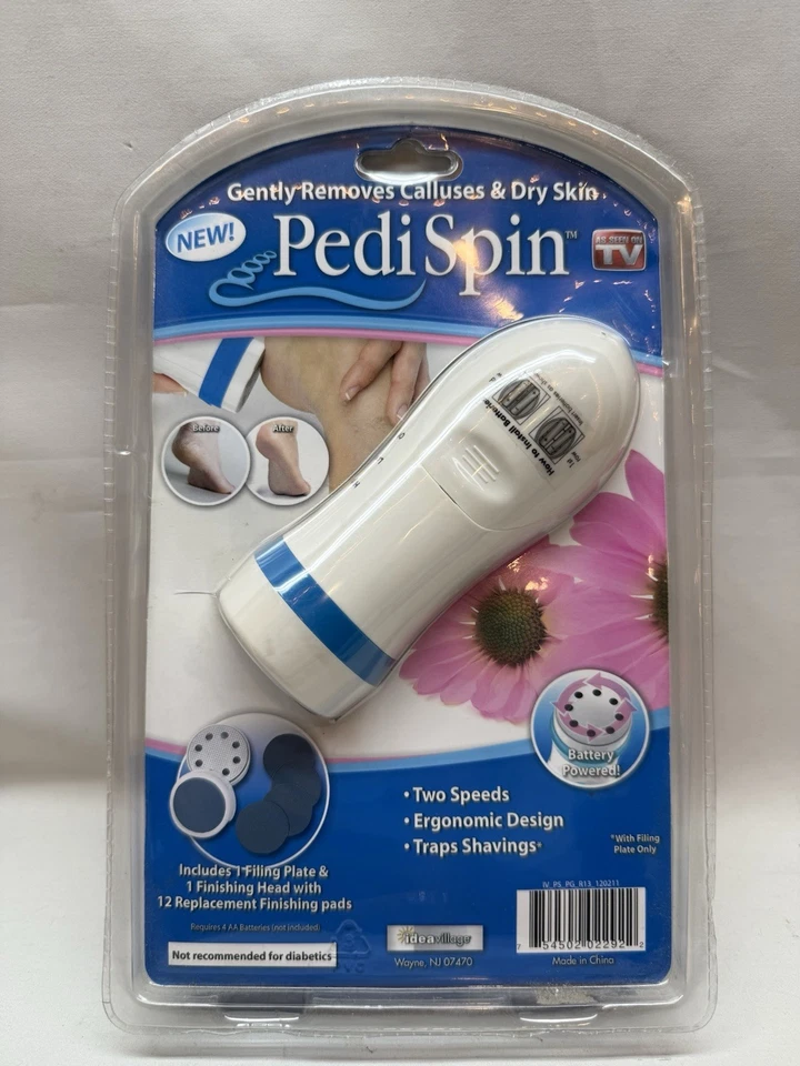 Pedi Spin Removedor de Callos y Piel Seca Trampas Virutas Dos Velocidades NUEVO Como Se Ve en TV Foto 2 de 3