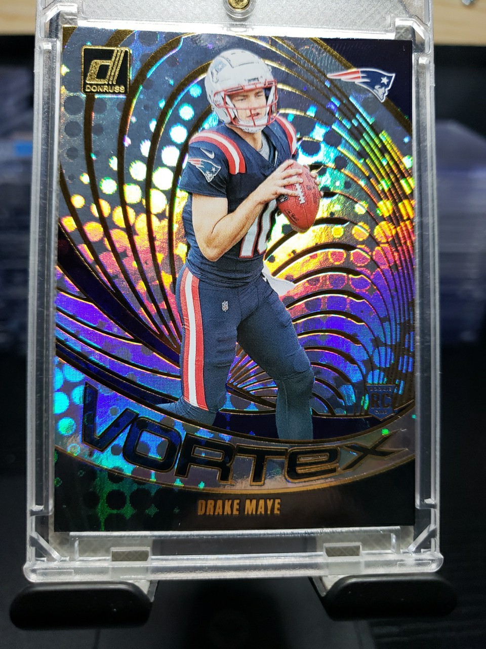 2024 Panini Donruss - Vortex Drake Maye #VOR-DMA Galactic (RC)