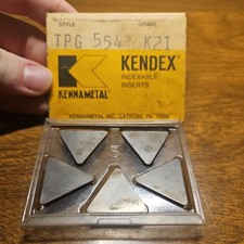 5 Count NEW KENNAMETAL TPG 554 K21 CARBIDE INSERTS Machinist KENDEX MADE IN USA