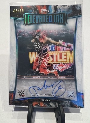 2025 TOPPS EXALTED WWE PENTA ELEVATED INK ON CARD AUTOGRAPH OUT OF /99 IC CHAMP!