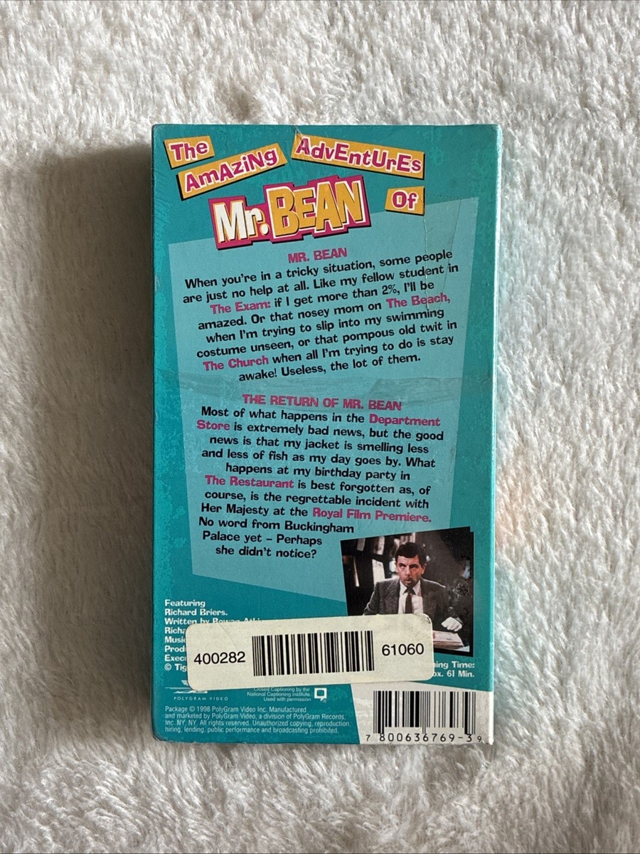 Mr. Bean - V. 1: The Amazing Adventures of Mr. Bean (VHS, 1996