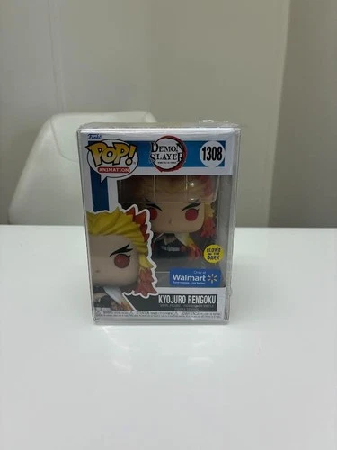 Funko Pop! Kyojuro Rengoku #1308 GITD Demon Slayer Wal-Mart Excl w/protector