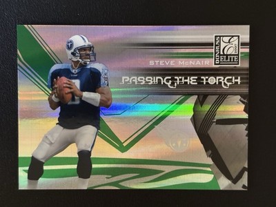 2007 Donruss Elite Steve McNair & Vince Young Passing the Torch Green Card #/400