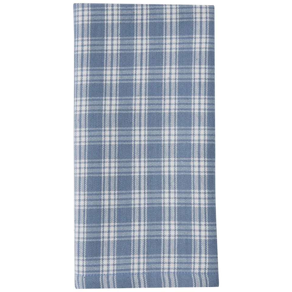 Park Designs Stafford Dusk Blue Plaid Dinner Napkins  ~~  Set of 4 ~~  NEW - Image 2 of 3