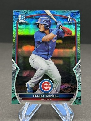 2023 Bowman Chrome - Pedro Ramirez - Lunar Aqua Refractor /125 - Chicago Cubs