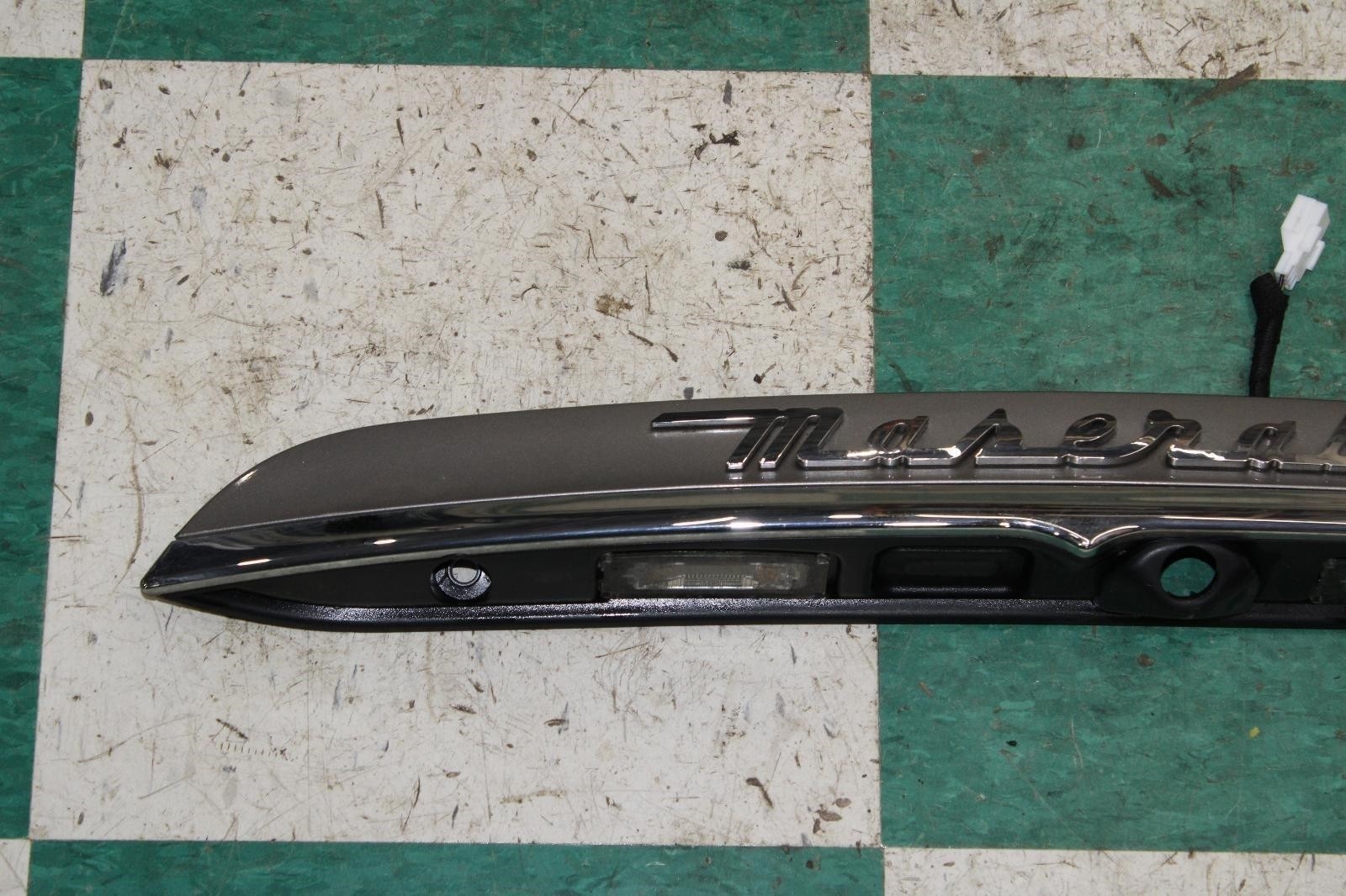 14-17 Ghibli Chrome Grey Rear Trunk Hatch Finish Panel Molding Trim OEM Factory
