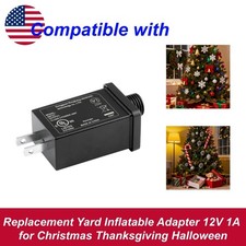 Replacement Yard Inflatable Adapter Power Supply Adaptor 1A 12V Class 2 Power
