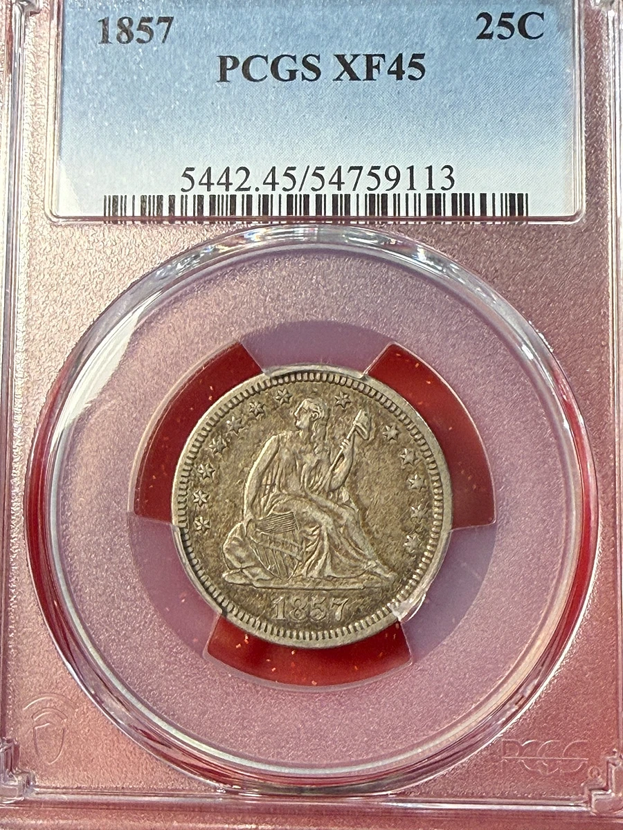 PCGS 1857 Year Seated Liberty US Quarters (1838-1891) for sale | eBay