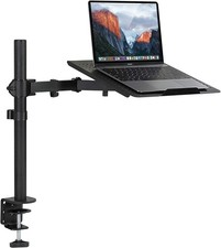Mount-It! Laptop Desk Mount, Full Motion Arm with Vented Tray,... 