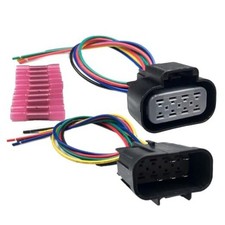 Male and Female Headlight Connector Plug Harness Pigtail Compatible with Chevy