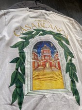 Casablanca Tennis Club T-Shirt Herren Weiß Avenida Designer Oberteil S M L...