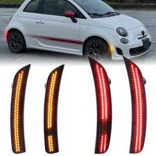 Dynamic 4pcs Front Rear Led Side Marker Light For 2012-2017 Fiat 500 500c Abarth Dynamic 4pcs Front Rear Led Side Marker Light For 2012-2017 Fiat 500 500c Abarth