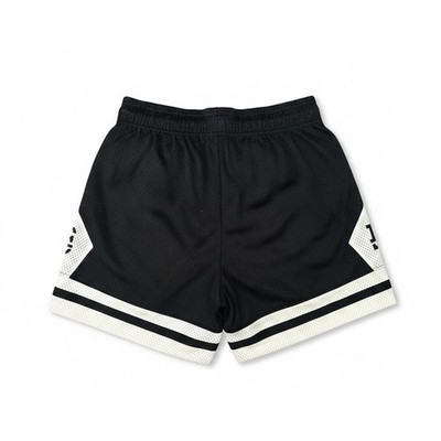 Eric Emanuel EE Basic V2 Short Black Cream Mesh Basketball Shorts