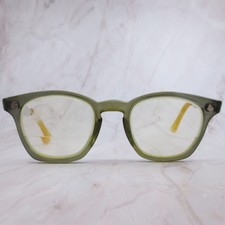 Vintage American Optical AO 48-22 Green White Safety Eyeglasses Frames 6 4/3