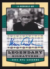 2004 Upper Deck NFL Legends Ken Anderson Auto Legendary Signatures Autograph
