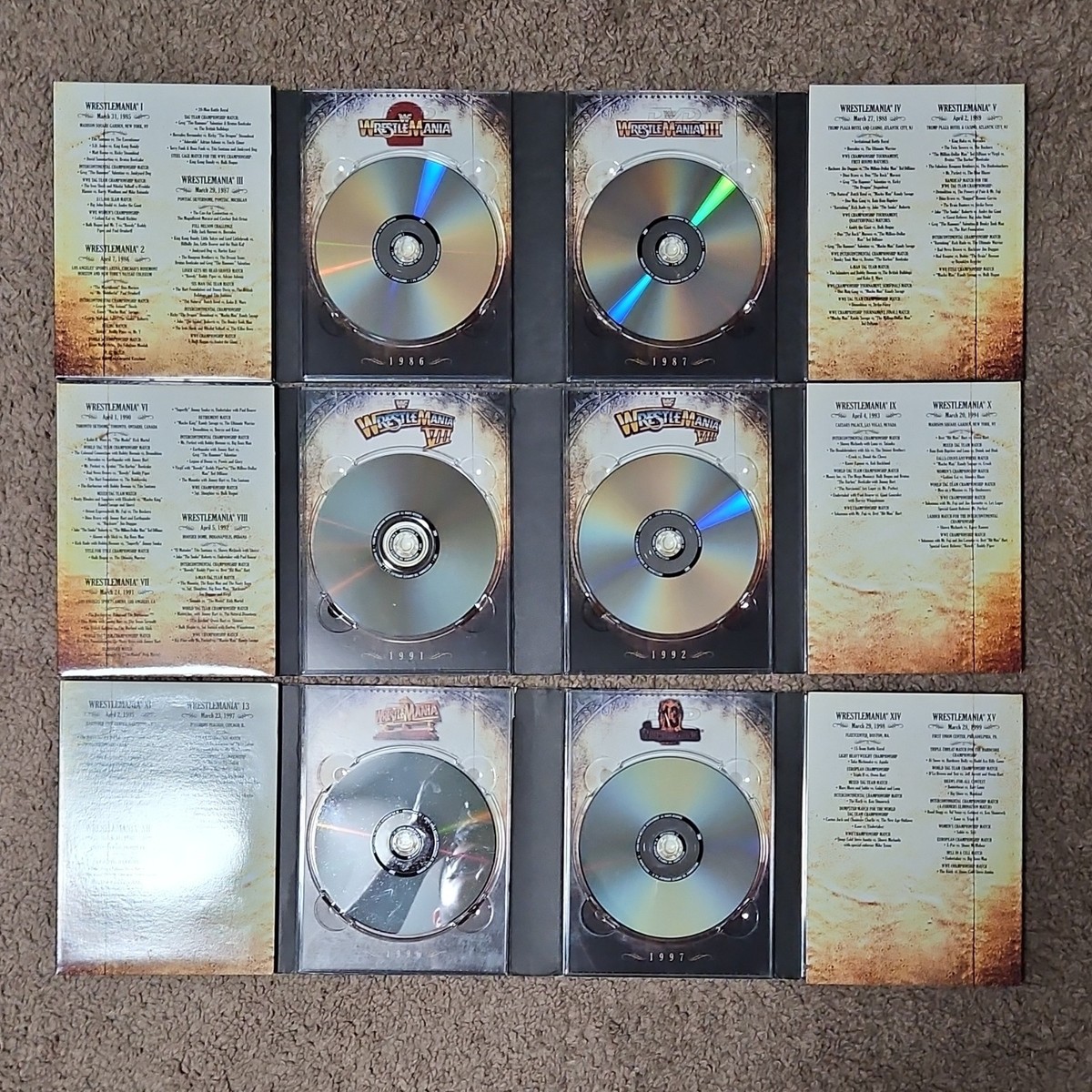 WWE Wrestlemania Anthology Vol. 1-3 DVD Box Set English | eBay