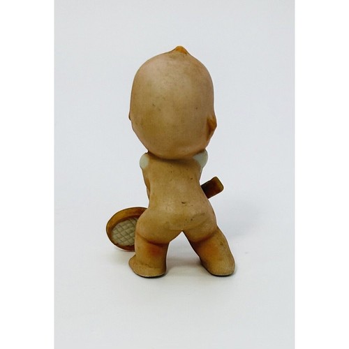 Vtg Kewpie Doll Bisque Baby Figurine Tennis Player and More Set of 3 Collectible - Picture 3 of 11