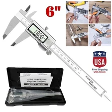 6" 150mm Digital Caliper Micrometer LCD Gauge Vernier Electronic Measuring Tool