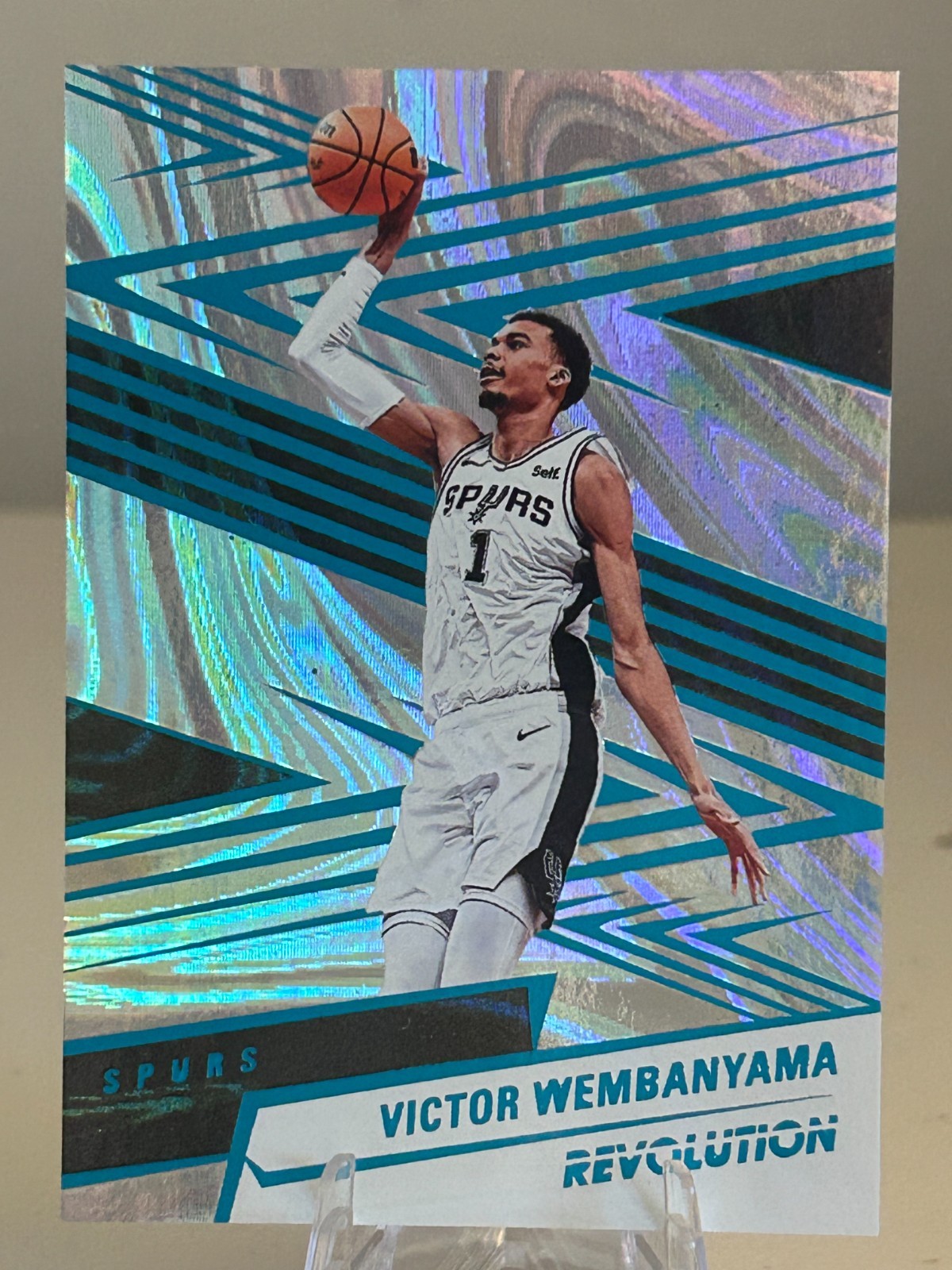 2024-25 Panini Revolution - Victor Wembanyama #79 Teal Swirl /49