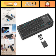 Mini Wireless Keyboard, 2.4G/Bluetooth 5.1, Rechargeable Portable for Gaming  I