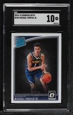2018-19 Panini Donruss Optic Rated Rookie Michael Porter Jr #182 SGC 10 GEM 4l6