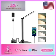 Dimmable LED Desk Lamp with 5 Color Modes – Perfect for Home Office Use