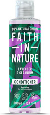 Faith in Nature 300Ml Natural Lavender & Geranium Conditioner, Soothing, Vegan & 16.37 per litre