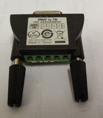 MOXA Mini DB9F to TB P/N: 1201014501100 serial port to 6-bit terminal adapter