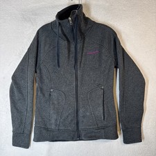 Avalanche Womens Full Zip Jacket Dark Gray Mock Neck Small Excellent