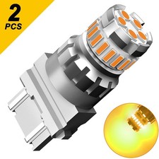Auxito Led Pair 3157 Turn Signal Light Canbus 3156 Bulbs Hyper Anti Flash Amber