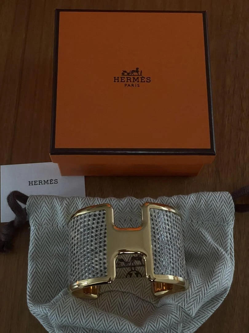HERMÈS Hermes Bracciale Pelle Olamp T2 Lucertola Usatola Scatol Nast