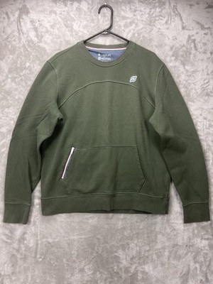 Fourlaps X Peloton Sweatshirt Mens Large Green Pullover Fleece Thumbholes Logo