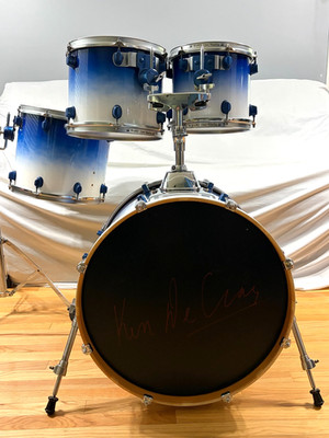 Mapex Pro M 4pc Drum Set Blue to White Lacquer Fade