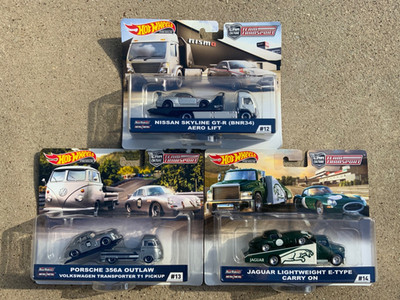 Hot Wheels Team Transport Nissan Skyline R34 GT-R #12  PLUS# 13 & #14  (3 Pack )