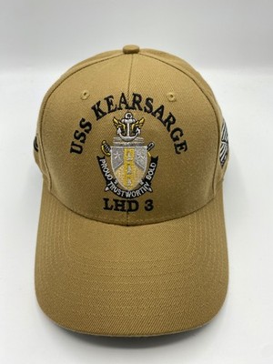 The Corps USS Kearsarge LHD 3 Logo Beige Baseball Cap Hat One Size