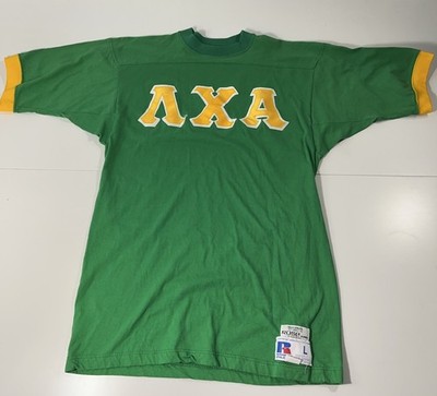 Russell Athletic Lambda Chi Alpha LXA Fraternity Jersey Shirt USA L Green