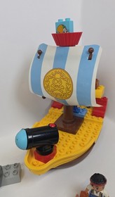 LEGO DUPLO 10514 Jake's Pirate Ship Bucky 100% Complete w/ Manual Disney