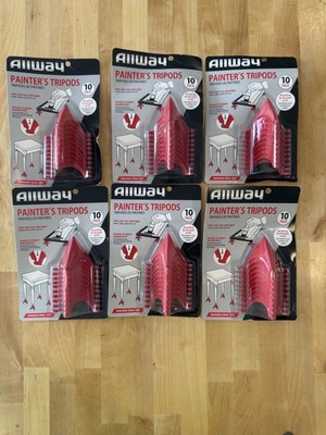 Lot of 6 Allway Painters Tripods 10pk Red New in Package Furniture Flipping