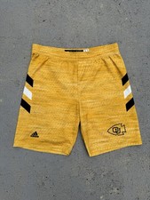 Adidas Play ID Colorado Buffaloes Shorts Yellow Mens Large NCAA Athletic