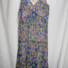 Anthropologie Women's Multi and Blue Dress
