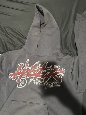 Hellstar Records Men's Hoodie World Tour Streetwear Sweater, Size  Xl