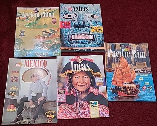 Lot of 5 KIDS DISCOVER MAGAZINES Homeschool Teaching Lessons Booklet Incas Aztec - Picture 1 of 6