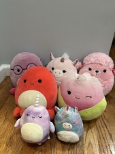 Squishmallows Mixed Plush Animals Lot of 7 Stuffed Animals