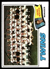 Twins / Gene Mauch 1977 Topps #228 Twins MLB READ FREE SHIPPING AutographDen