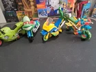 Tmnt Vintage Motorcycle Lot Of 4